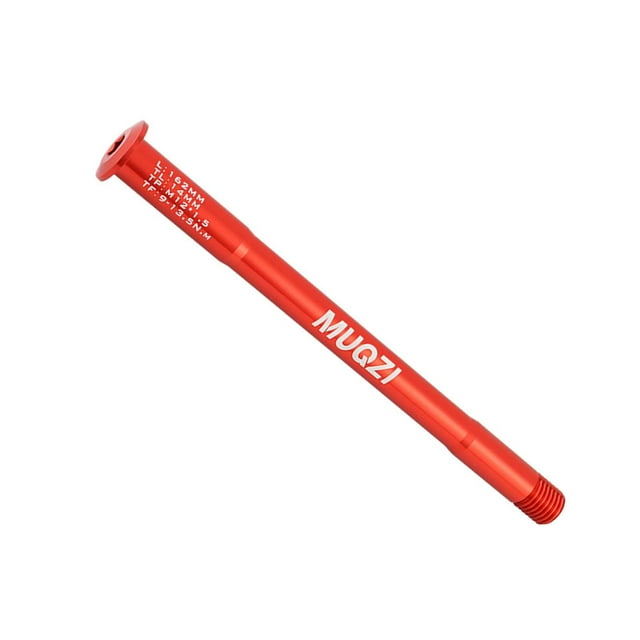 Eje de horquilla delantera de bicicleta, aleación de aluminio, buje de rueda delantera, eje tubular, pinchos, eje pasante, liberación rápida, piezas d 162 mm