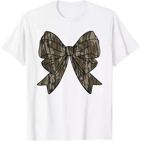 Camo Coquette Bow Duck Hunt Duck Hunting Women Girls Kids T-Shirt Unisex Up To Sizes 4XL