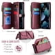 thumbnail image 2 of funda para iPhone 13 Pro, Funda para teléfono tipo Billetera Cruzada con Soporte de Bloqueo RFID, Ranuras para Tarjetas de Carga Inalámbrica Anticaídas, Bandolera de Cuero PU, Correa Ajustable, 2 of 9