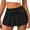 Black-055, variant on EMMIOL Women's Mid-Low Waisted Stretch Denim Mini Skort Y2K Casual Jean Skirt with Built-in Shorts