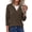 Brown, variant on Sweaters for Women Crewneck Long Sleeve Layered Sweater Tops Lightweight Knit Pullover Shirt Soft Fall Winter Clothes