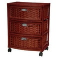 thumbnail image 2 of Handmade Natural Fiber 23-inch Chest of Drawers (China) Brown, 2 of 5