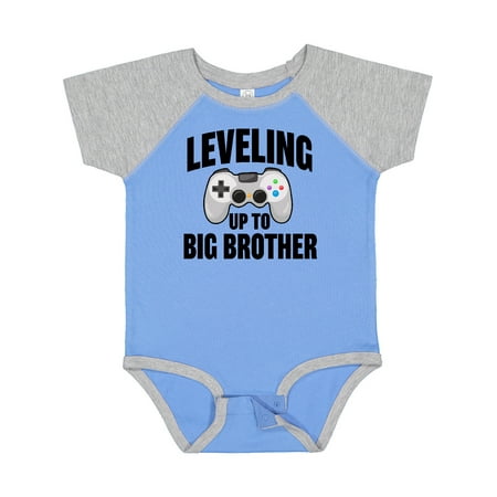 

Inktastic Leveling Up to Big Brother Gift Baby Boy Bodysuit