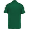 thumbnail image 2 of Augusta Sportswear B09634568 Mens Two-Tone Vital Polo T-Shirt, Dark Green & White - 3XL, 2 of 5