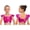 Hot Pink, variant on Kids Girls Shiny Sequin Crop Top Square Neck Flying Sleeves Hip Hop Jazz Dance Shirts Cropped Tank Tops White 6