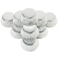 thumbnail image 4 of Mini 500 Piezas de Moldes para Cupcakes de Papel Plateado para Hornear Tazas para Hornear, Gruesos y Resistentes, Resistentes Al Aceite, Moldes para Muffins de Papel A, 4 of 5