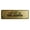 Brushed Gold, variant on Signs ByLITA Standard Driver of the Month Sign (Black /Gold) - Small