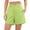Green, variant on Sentmoon Womens Long Shorts High Waist Plus Size Shorts for Women Stretchy Solid Color Regular Fit Sleep Shorts Women Delightful for Cruise and Resort Hawaiian XS-L4