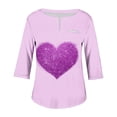 thumbnail image 4 of New Women Summer Tops 2024 Plus Size Fashion Sexy V-Neck Blouse Casual Loose Long Sleeve Blouse Gift for Women Clearance Under 10$!, 4 of 5