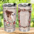 thumbnail image 2 of Book Gifts for Book Lovers, I Am A Book Reader Tumbler with Lid 20 oz Stainless Steel, Book Coffee Mug, Birthday Gifts for Bookworm, 2 of 6