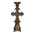 thumbnail image 1 of Hickory Manor House 34306AG Cross Candlestick - Antique Gold, 1 of 1