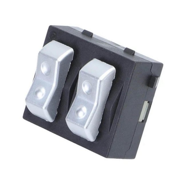 Interruptor de ventana del Lado del conductor yuxing 56004831 4360167 para B150 B250 B350 D100 D150 D250 D350 Ramcharger W100 Negro Plata