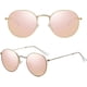 thumbnail image 2 of Small Round Polarized Sunglasses for Women Men Classic Retro Metal Frame Sun Glasses UV Protection, 2 of 4