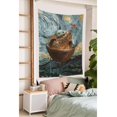 thumbnail image 4 of Tapiz decorativo de pared vertical de Baby Yoda, tejido de poliéster impermeable, tapiz decorativo de pared para baño, dormitorio, sala de estar, dormitorio, regalo de cumpleaños, talla única., 4 of 8