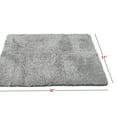 thumbnail image 2 of Nestl Super Soft Shaggy Bath Rug, Absorbent Bathroom Rug, 32" x 48", Silver, 2 of 5