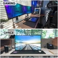 thumbnail image 2 of MaxGear Large Gaming Mouse Pad 31.5x11.8 Inch, Extended Desk Mat with Stitched Edges, Non-Slip Base, Water-Resistant Micro-Weave Cloth, Black, 2 of 7