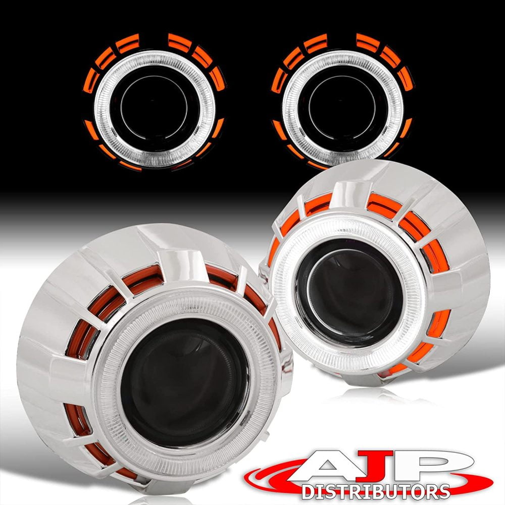 "MilcTabe Universal 2.5"" Round Projector Headlights Headlamps Lights