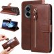 thumbnail image 1 of Estuche de Cuero PU con Cierre para OnePlus 13R 5G , Funda Protectora con Billetera y Correa, 1 of 5