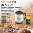 thumbnail image 6 of International Delight Coffee Creamer Singles with Jamaican Me Crazy Ground Coffee - 101ct of Italian, Sweet Cream and 5 more Flavored Pods with 1x2.5 oz TRIONI Medium Roast Coffee Packets, 6 of 6