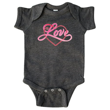 

Inktastic Love in Red and Pink with Heart Gift Baby Boy or Baby Girl Bodysuit