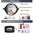 thumbnail image 2 of WANDF For Spirit Airlines Travel Bag With Shoe Compartment,18x14x8 Underseat Carry On Bag Weekender Bag with Toiletry Bag,Personal Item Bag With USB Charging Port,Gym Bag With Wet Pocket(Black Bag), 2 of 9
