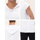 thumbnail image 5 of Lars Amadeus Camisetas sin mangas para hombre con capucha Gym Athletic Muscle Tee Shirts Sudadera con capucha sin mangas Blanco brillante M, 5 of 5