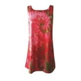 thumbnail image 3 of Dresses for Women 2025 Elegant Classy, Women Dresses,Tie-Dye Women's Casual Dress Sleeveless Loose O-Neck Fashion Vest Colorful Print Summer Beach Dress, 3 of 4