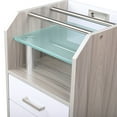 thumbnail image 6 of Glass Glow Pedicure Trolley Light Wood Cart for Nail Salon Furniture & Equipment, 6 of 7