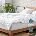 thumbnail image 6 of Bare Home 30 lbs Weighted Blanket for Adults - 80" x 87" - 210tc Twill Cotton, White, 6 of 10