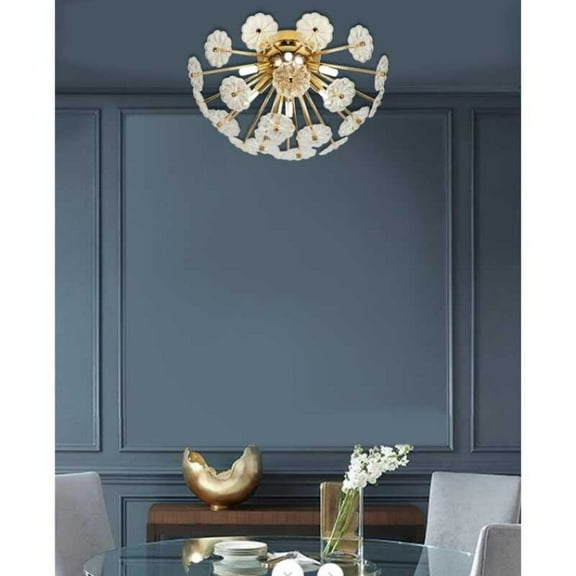 Gold Flush Mount Ceiling Light