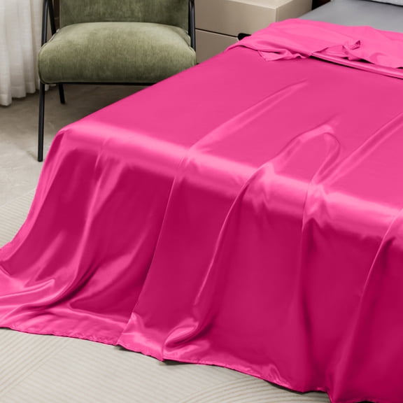 Luxury Soft Bed Sheets - Smooth Silk-Like Satin Fabric,66.93x90.55 in