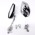 thumbnail image 1 of TopOne 1 Pair Motorcycle Rear View Side Mirrors Auxiliary Rearview Mirror Universal Modified Parts forScooter, 1 of 7
