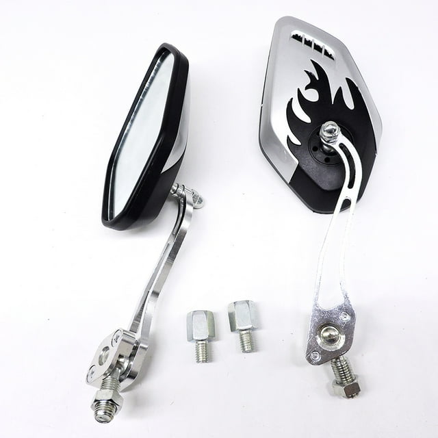 TopOne 1 Pair Motorcycle Rear View Side Mirrors Auxiliary Rearview Mirror Universal Modified Parts forScooter
