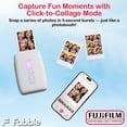 thumbnail image 7 of Fujifilm Instax Mini Link 3 Smartphone Printer – Clay White Bundle with a Protective Case, Twin Pack Instant Film (20 Sheets), Hanging Photo Frames, and Premium Microfiber Cleaning Cloth, 7 of 7