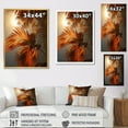 thumbnail image 4 of Designart "Sunset'S Tropical Palm Tree Leaves" Palms & Palm Trees Floater Framed Wall Decor, 4 of 5