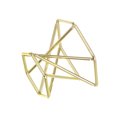 thumbnail image 3 of Unique Bargains Crystal Ball Hexagonal Display Stand,1.3 Inch Diameter ,Metal Ball/Egg Holder, Gold, 3 of 5