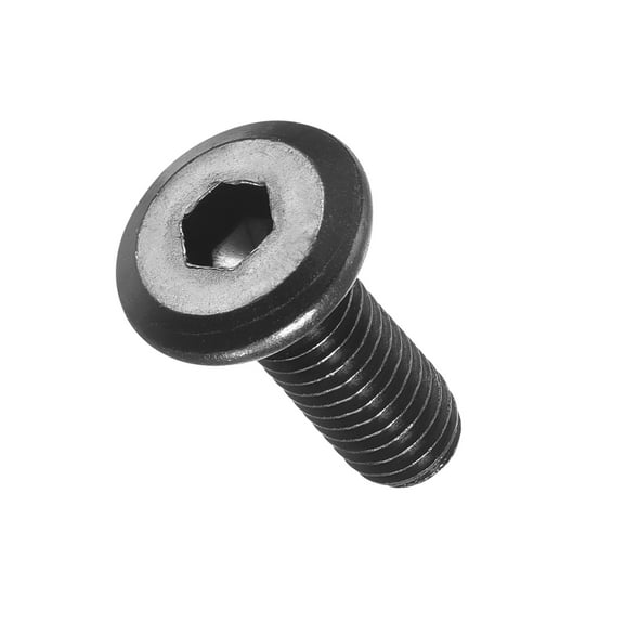 Flat Head Hex Socket Cap Screws Bolts(M6-1x16) 25Pcs, Steel Hex Socket Furniture Bolts Countersunk Screws - for Furniture Woodworking Project, Black