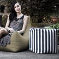 thumbnail image 3 of Jaxx Luckyie Pouf Ottoman de Patio Extérieur, Rayé Marine, 3 of 3