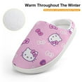 thumbnail image 4 of Kids Slippers Hello Kitty House Slippers Warm Soft Plush Slipper Anti-Slip Winter Fluffy House Shoes for Boys Girls, 4 of 7