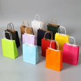 thumbnail image 2 of 10/20/30/50 piezas Mini bolsa de papel Kraft pequeña con asas Bolsa de regalo para festivales Bolsas de compra de dulces de alta calidad, 2 of 5