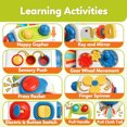 thumbnail image 3 of Juguetes de cubo ocupado Montessori para niños pequeños, tablero ocupado de actividades sensoriales, juguetes de viaje de aprendizaje educativo temprano, regalo para niños, 3 of 4