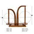 thumbnail image 3 of Artowell Bamboo Yarn Holder with 2 Spindles, Tangle-Free Wooden Yarn Spinner for Knitting & Crochet, Walnut Color, 3 of 7