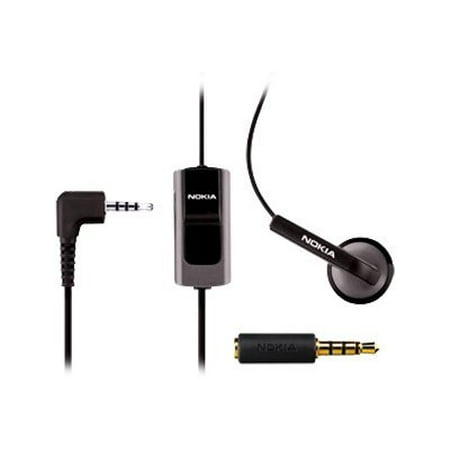Nokia HS 40 - Headset - ear-bud - wired - for Nokia 12XX, 1650, 26XX, 2760, 35XX, 5610, 61XX, 62XX, 63XX, 65XX, 7500, 8600, E66, E90
