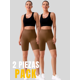 thumbnail image 5 of Set De 2 Short Biker Mujer Shores Deportivos Unitalla Dama Chort Gym, 5 of 5