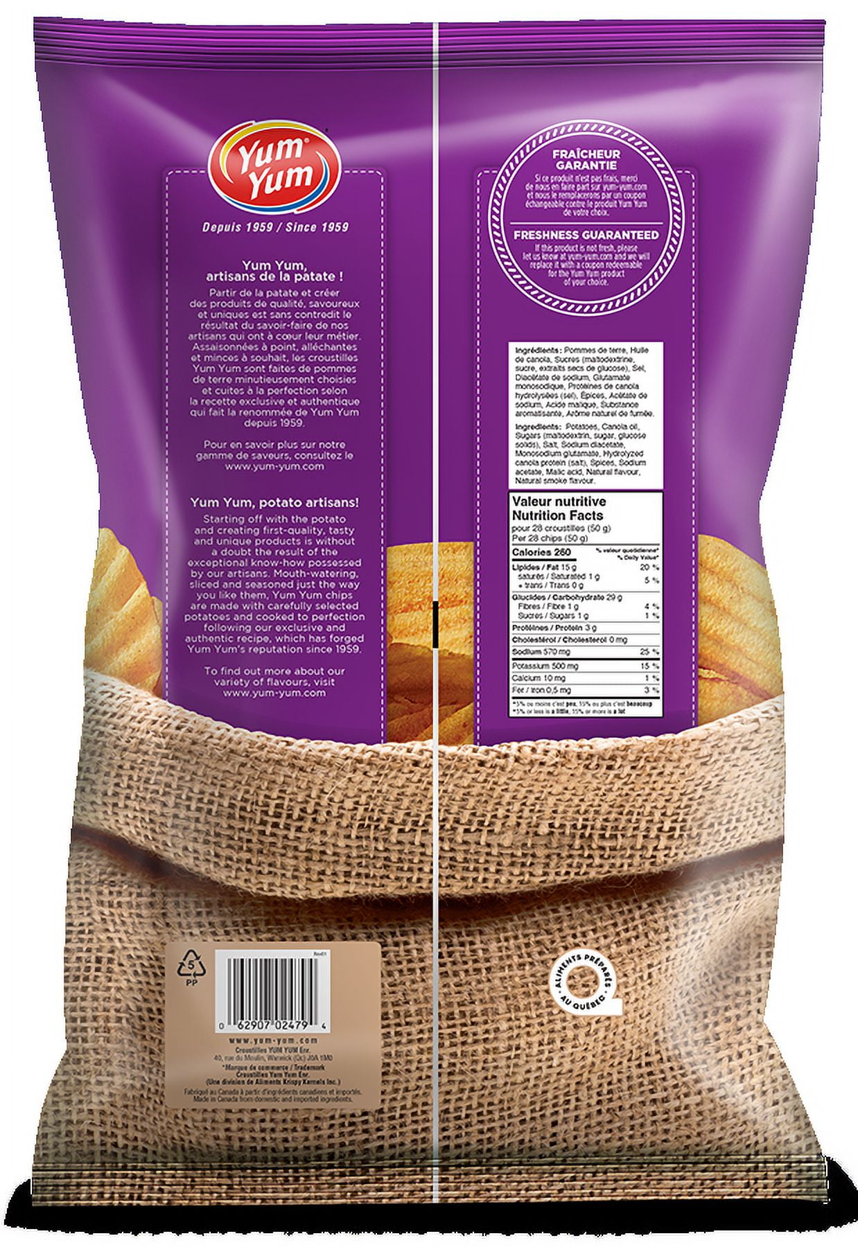 Yum Yum All Dressed wavy chips 425g - Walmart.ca