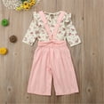 thumbnail image 7 of IZhansean Toddler Kids Baby Girls Autumn Outfits Clothes T-shirt Tops+Long Pants 2PCS Set Pink 1-2 Years, 7 of 7