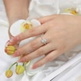 thumbnail image 4 of 2 Carat Moissanite Wedding Ring for Women Engagement Rings for Women Diamond 18K White Gold Plated 925 Sterling Silver Moissanite Diamond Promise Ring Womens Diamond Rings, 4 of 7