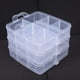 thumbnail image 3 of Clear Plastic Jewelry Bead Container 3 Layers Storage Box for Craft Supplies, 3 of 11