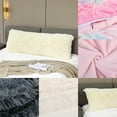thumbnail image 4 of UHUSE Soft Long Plush Pillow Cover Fleece Pillowcase Fluffy Sleep Pillow Case, 4 of 6