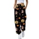 thumbnail image 1 of Pantalones de pierna ancha sueltos de cintura alta ajustados deportivos casuales de moda para mujer de Halloween Fridja alkflakhf35117, 1 of 5